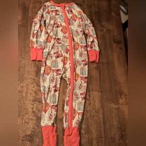 Snack Attack Convertible Bamboo Zippy PJ/ 2T